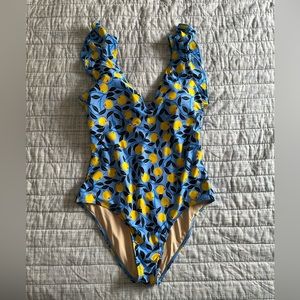 NWOT Summersalt The Ruffle Backflip - Nectarine Orchard swimsuit